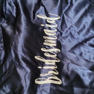 Silky bridesmaid robe